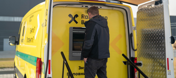 Mobile ATM of Raiffeisen Bank makes cash withdrawal even more accessible